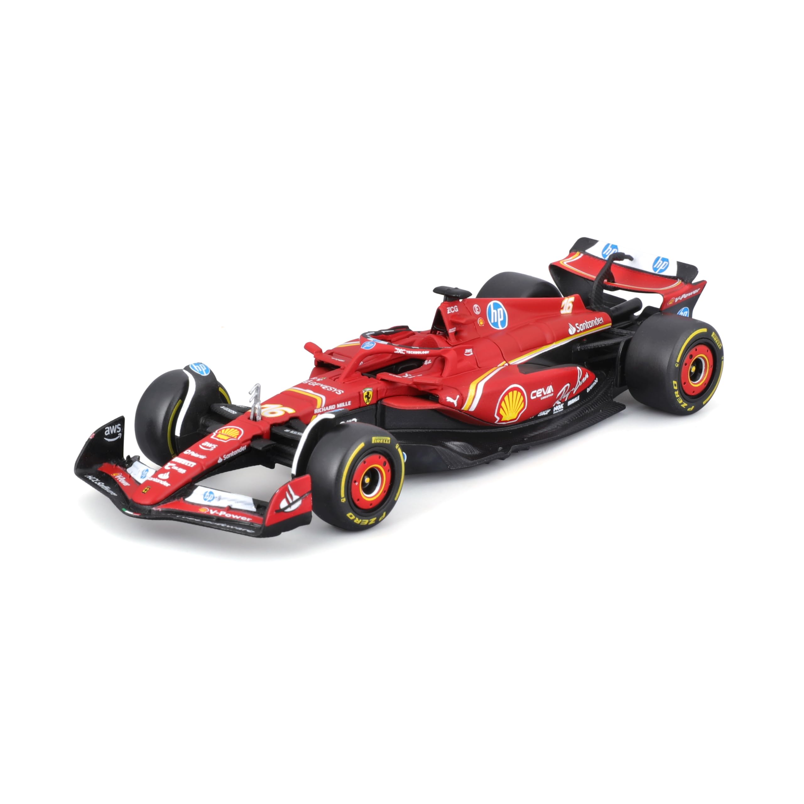 Amazon.com: Bburago 1:43 Ferrari SF-24 (2024) Die-Cast Model Car